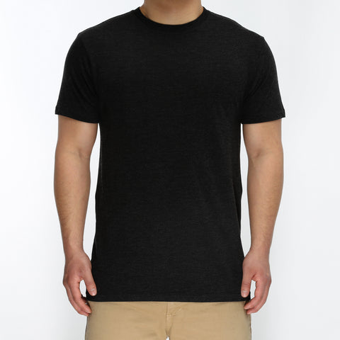 New Star Ultra Soft S/S Crew Tee - Black Heather