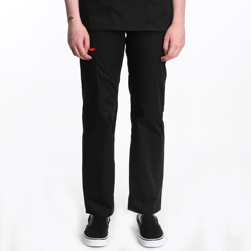 Dickies Natural Rise Elastic Scrub Pant - Black