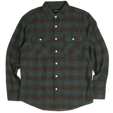 Brixton Bowery L/S Flannel - Ocean