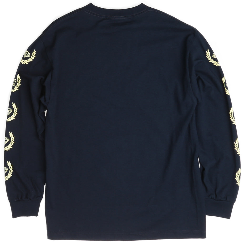 Diamond Brilliant Crest L/S Tee - Navy