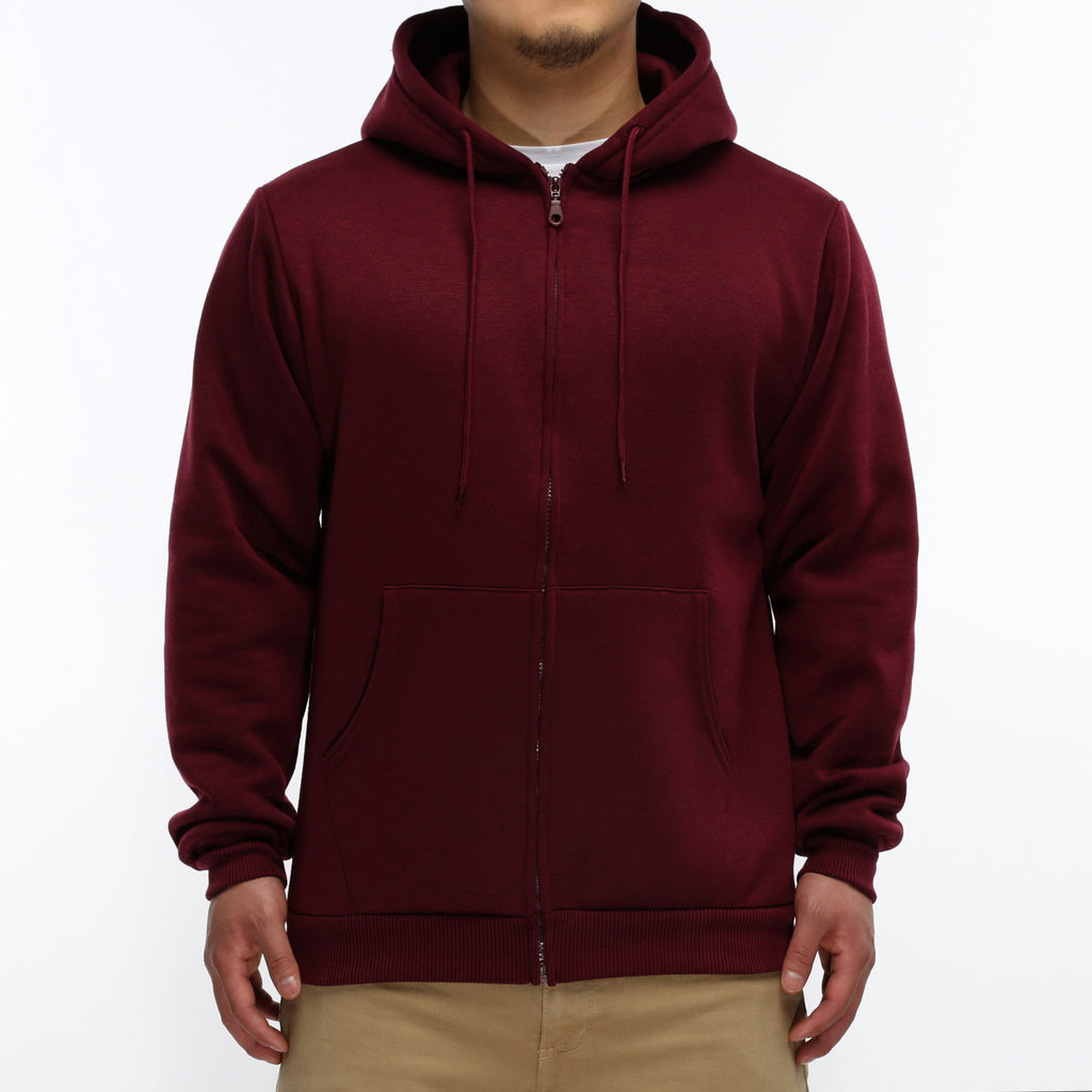 LA Speedy Zip-Up Hoodie - Burgundy