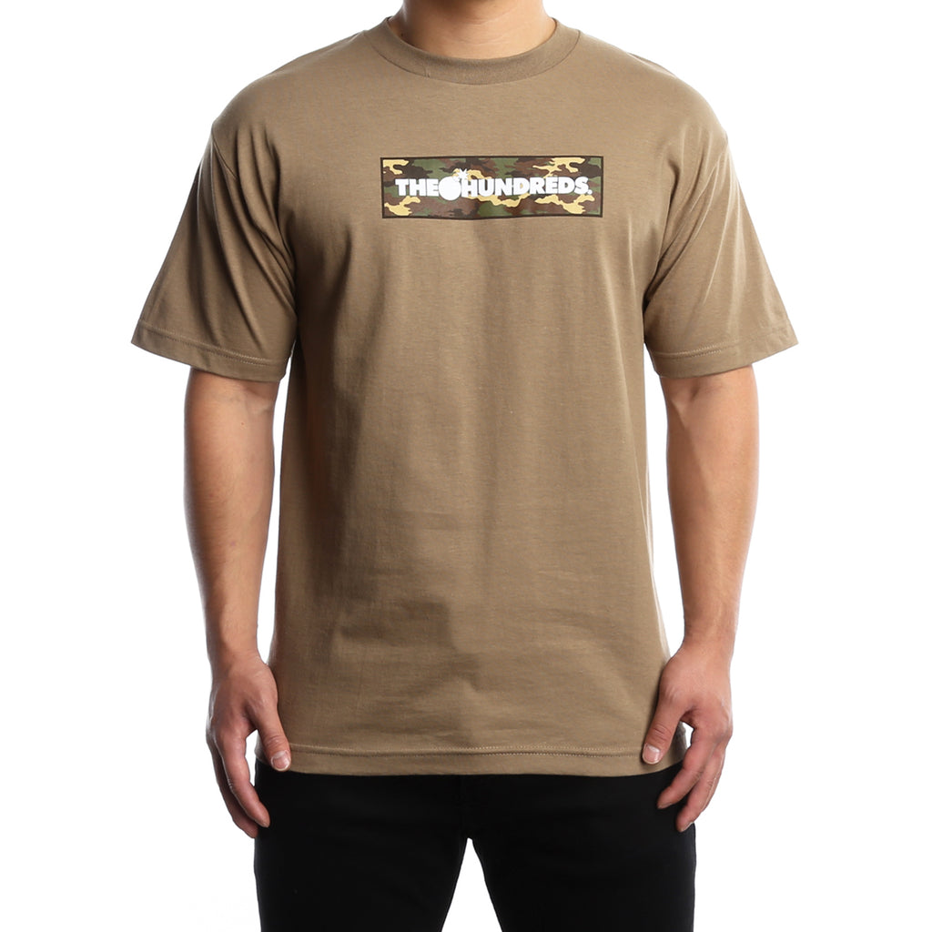 The Hundreds Camo Bar T-Shirt - Safari Green