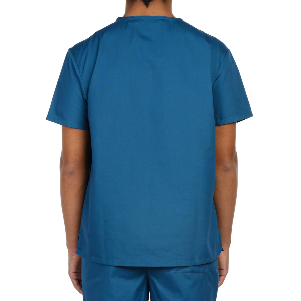 Dickies Unisex V-Neck One Pocket Scrub Top - Caribbean