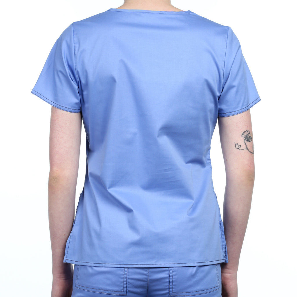 Dickies "Youtility" Jr. Fit V-Neck Top - Ceil Blue