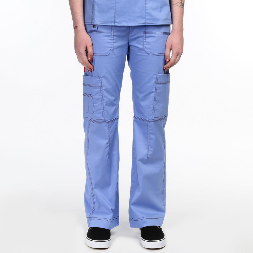 Dickies Jr. Fit Low-Rise Drawstring Cargo Pant - Ceil Blue