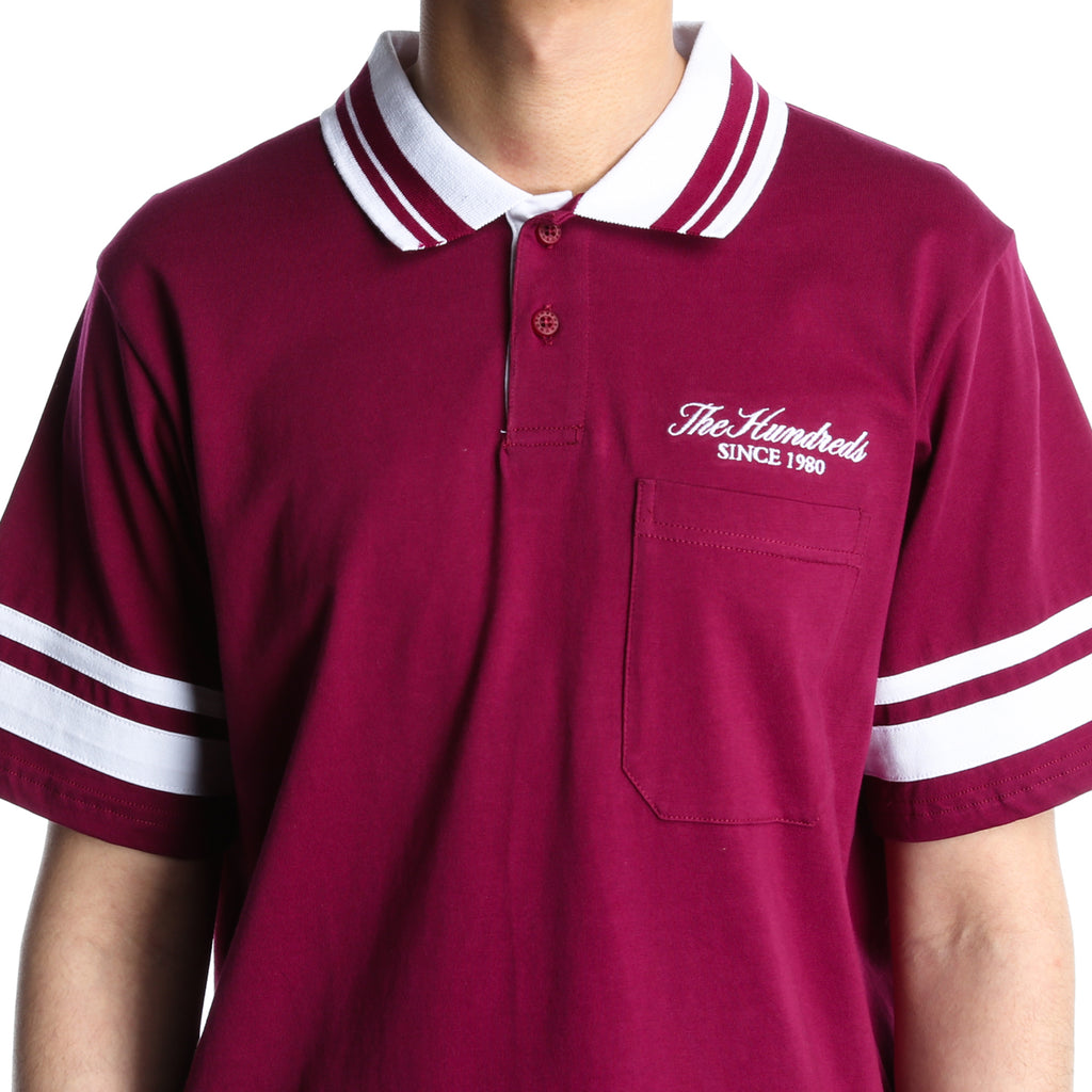 The Hundreds Chaparral Polo Shirt - Eggplant
