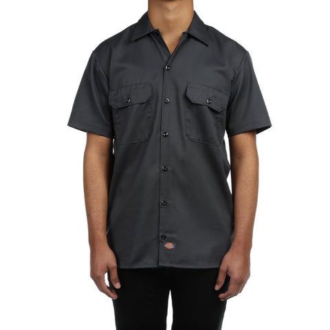 Dickies Mens S/S Work Shirt - Charcoal
