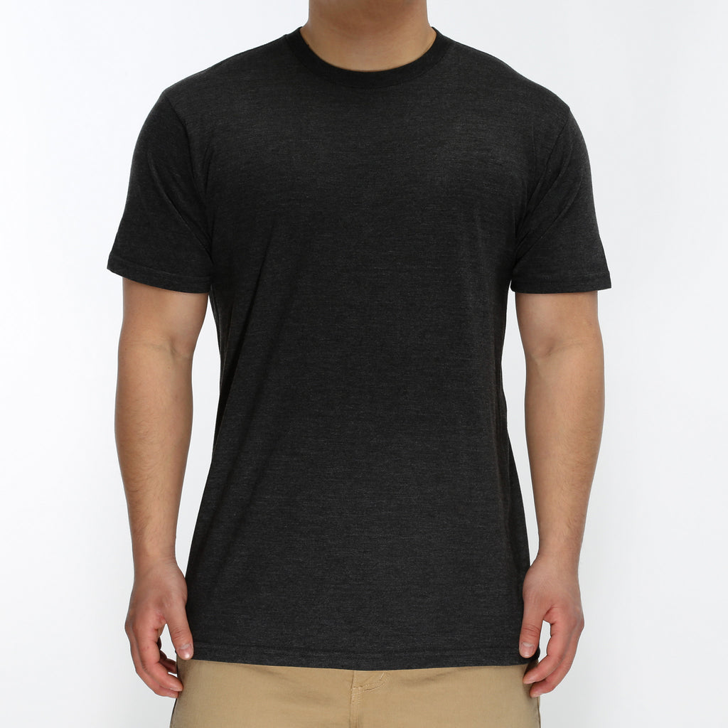 New Star Ultra Soft S/S Crew Tee - Heather Charcoal