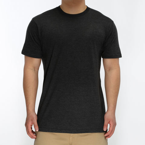 New Star Ultra Soft S/S Crew Tee - Heather Charcoal