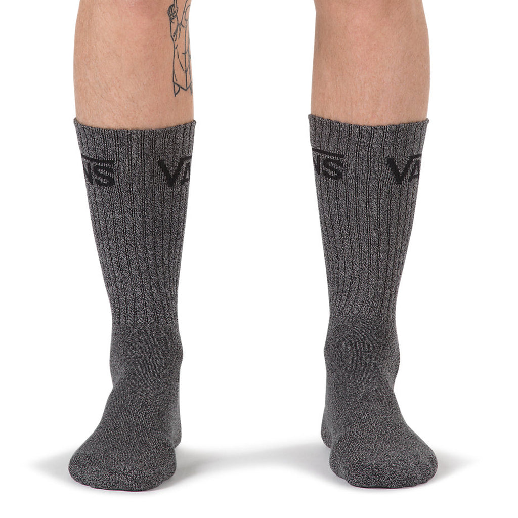 Vans Classic Crew Socks 3 Pack - Black Heather