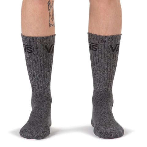 Vans Classic Crew Socks 3 Pack - Black Heather