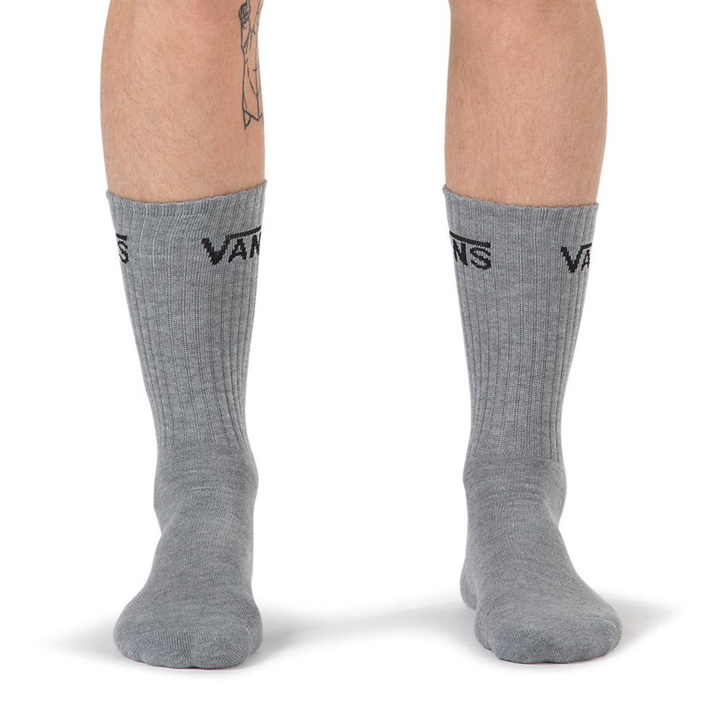 Vans Classic Crew Socks 3 Pack - Heather Grey
