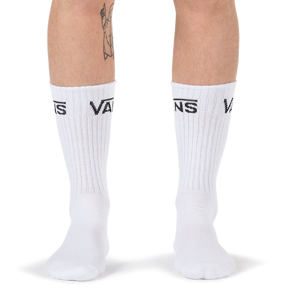 Vans Classic Crew Socks 3 Pack - White