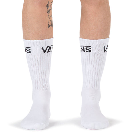 Vans Classic Crew Socks 3 Pack - White