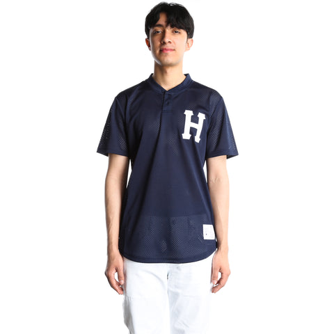 Huf Classic H Henley Jersey - Navy