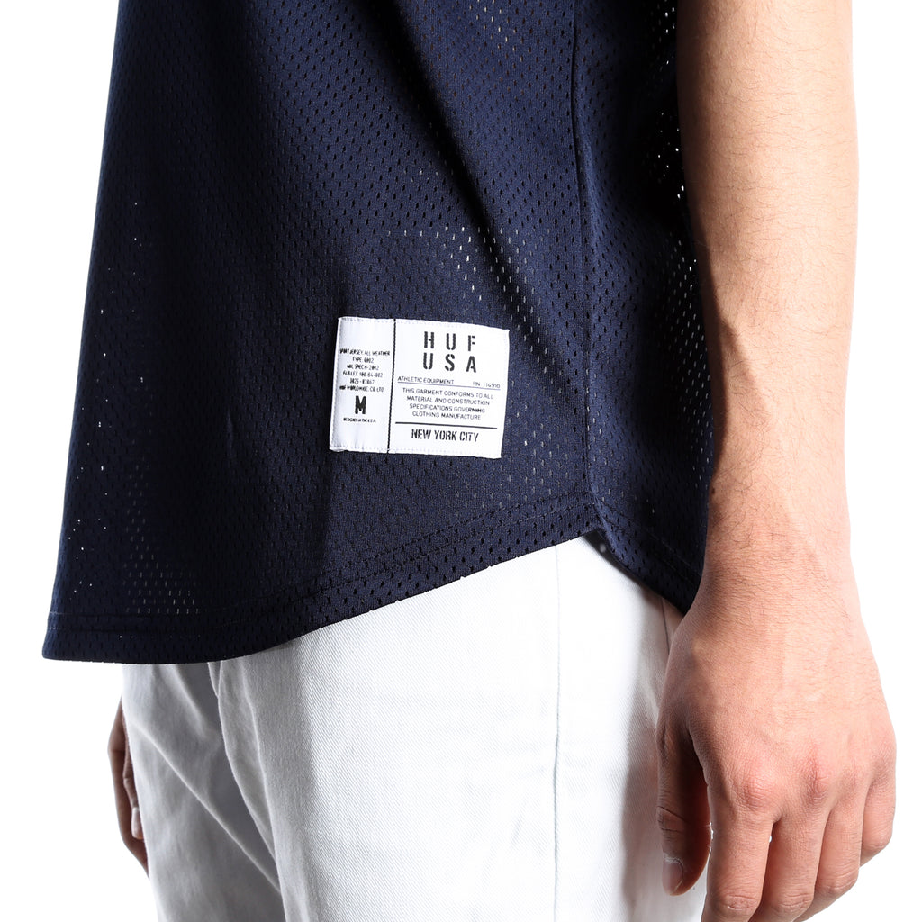 Huf Classic H Henley Jersey - Navy
