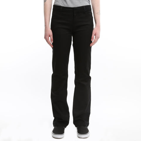 Dickies Womens College Bootcut Pant - Black