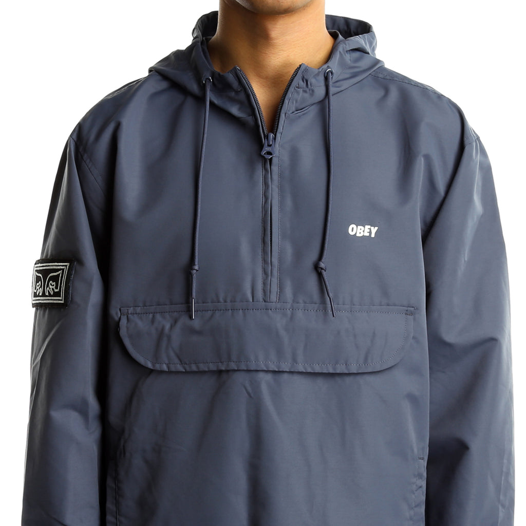 Obey Crosstown Anorak Pullover - Vintage Indigo