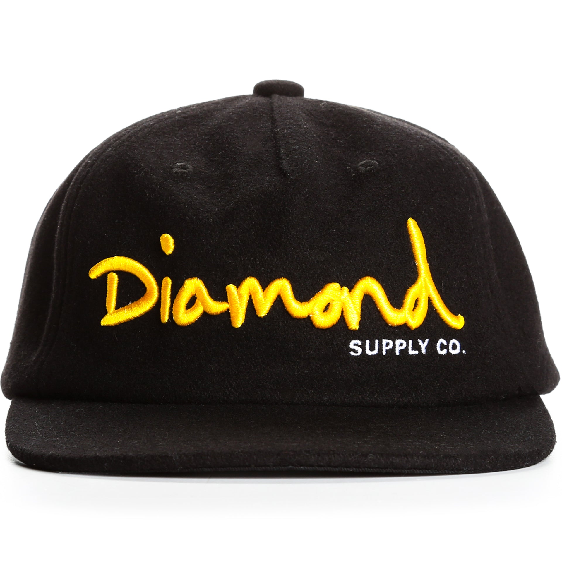 Diamond Supply Co. Cap Cash Script Unstruc ZD (black w/diamond blue)