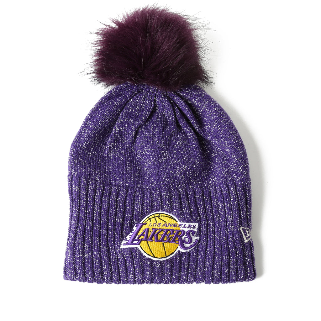 New Era Women's Dazzle Knit Beanie - Los Angeles Lakers/Purple