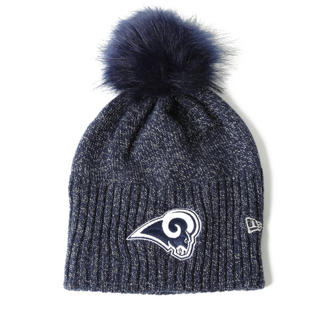 New Era Women's Dazzle Knit Beanie - Los Angeles Rams/Navy