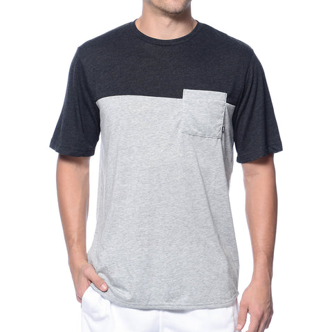 Nike SB Block Dri-Fit Pocket Tee - Heather Grey/Black