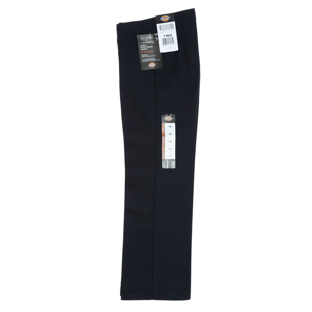 Dickies Girls Flat Front Pant (7-20) - Dark Navy