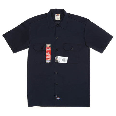 Dickies Mens S/S Work Shirt - Dark Navy