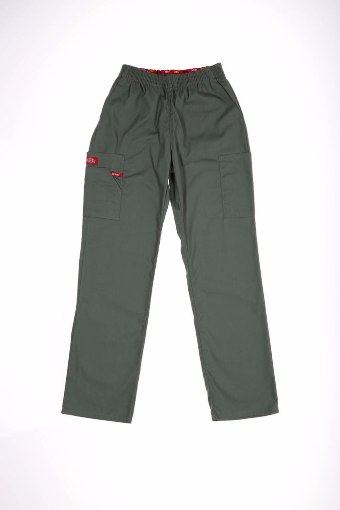 Dickies Natural Rise Elastic Scrub Pant - Olive