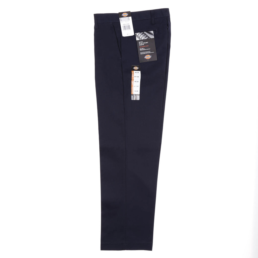 Dickies Boys' Flat Front Pant (8-20) - Dark Navy