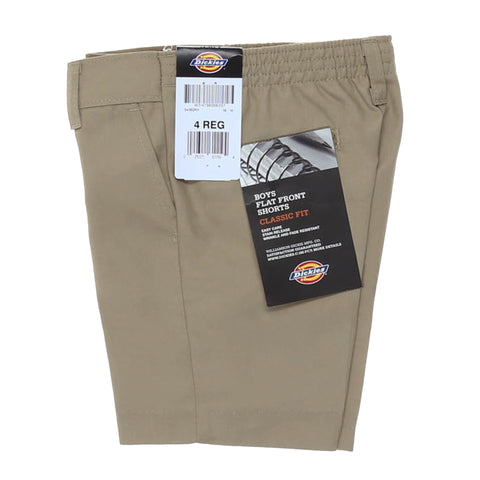 Dickies Boys' Flat Front Short (4-7) - Khaki