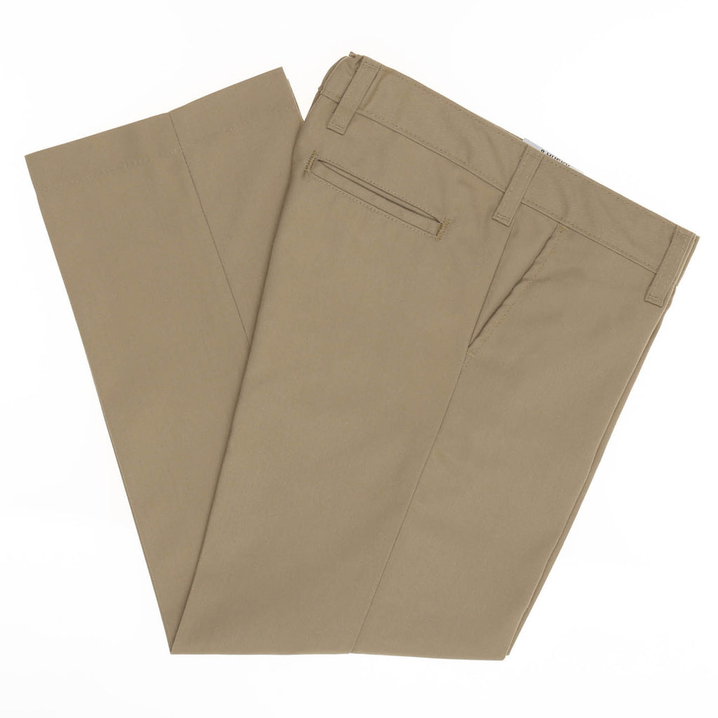 Dickies Boys' Flat Front Husky Pant - Khaki