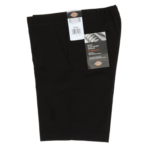 Dickies Boys' Flat Front Husky Short - Black