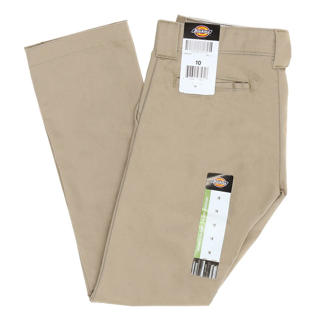 Dickies Boys' Skinny Straight Pants - Khaki