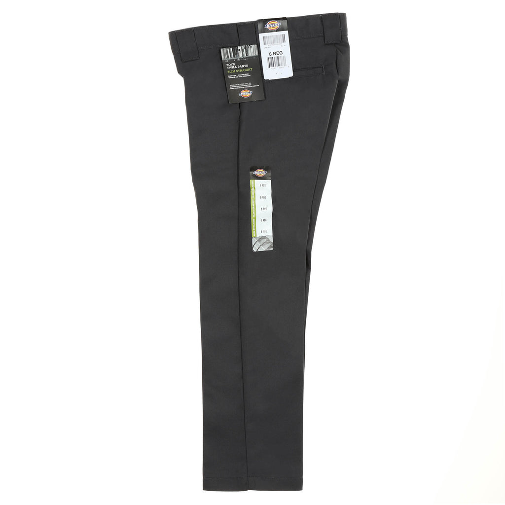 Dickies Boys' Slim Staight Pants - Charcoal