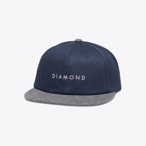 Diamond Leeway Snapback - Navy