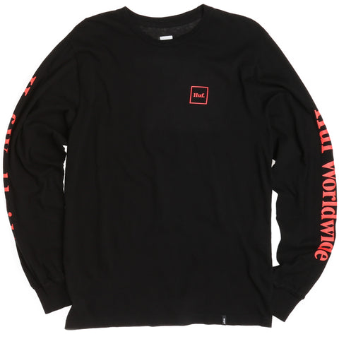 HUF Domestic L/S Tee - Black