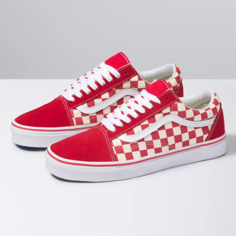 Classic red checkered vans Clearance