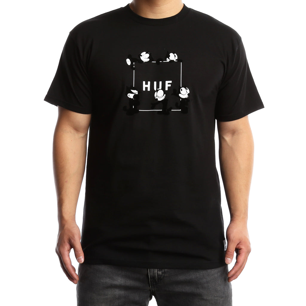 Huf x Felix Box Logo S/S Tee - Black