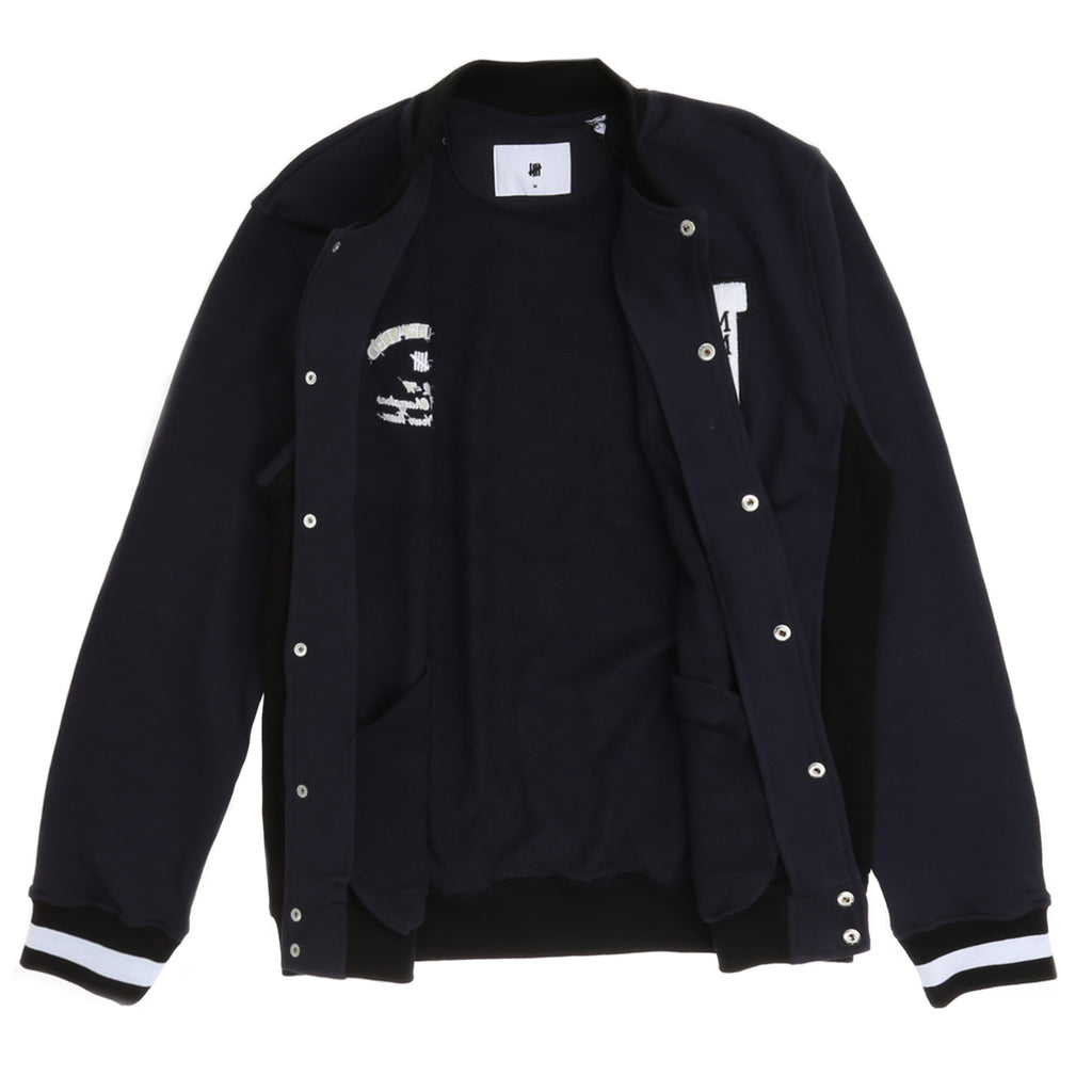 Undefeated Fleece Varsity Jacket - Navy