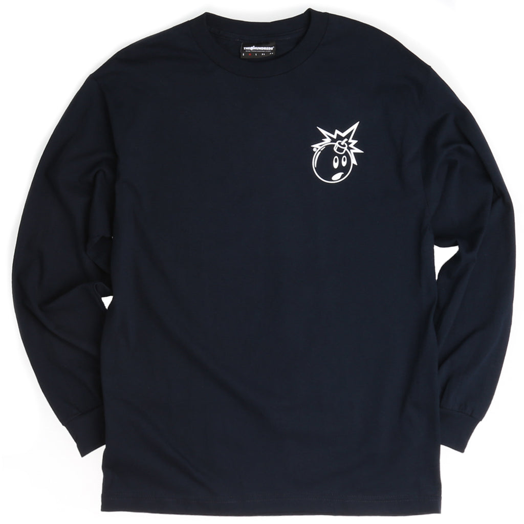 The Hundreds Forever Simple Adam L/S Tee - Navy
