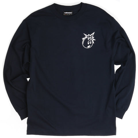 The Hundreds Forever Simple Adam L/S Tee - Navy