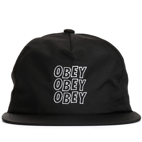 Obey Repetition Snapback - Black