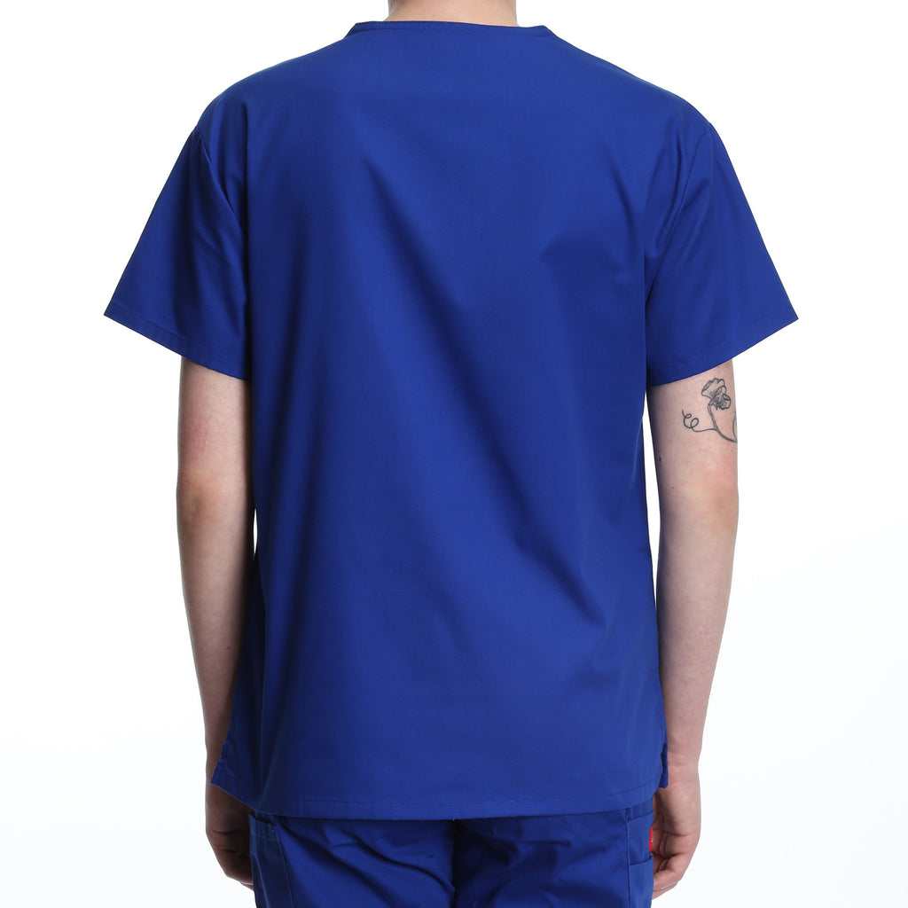 Dickies Women's Two Pocket V-Neck Scrub Top - Galaxy Blue