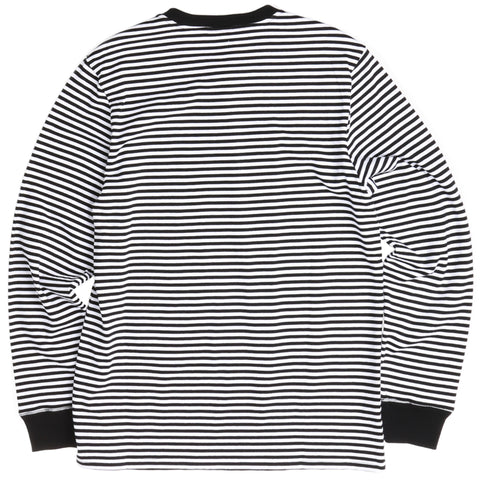 HUF Grayson L/S Henley - Black/White