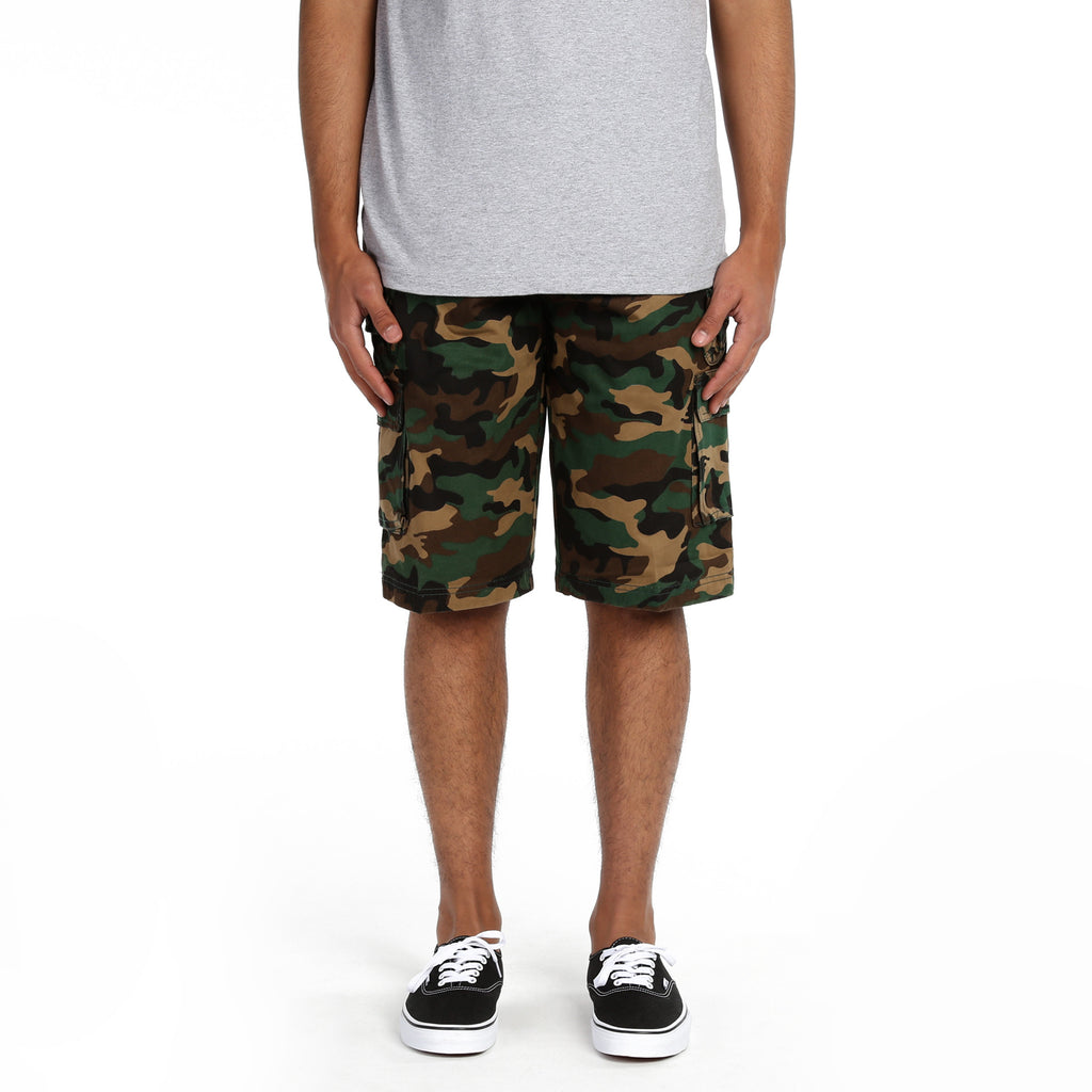 Triveni Cargo Shorts - Dark Green Camo