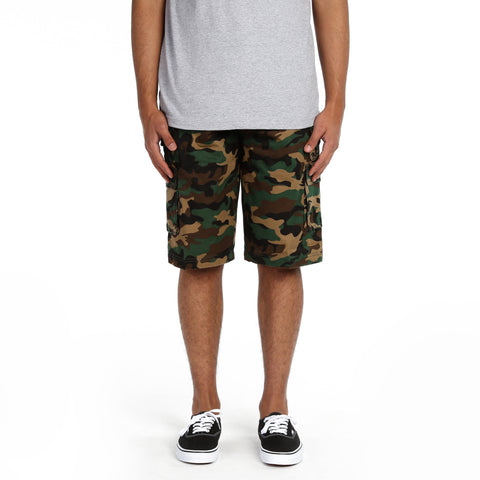 Triveni Cargo Shorts - Dark Green Camo