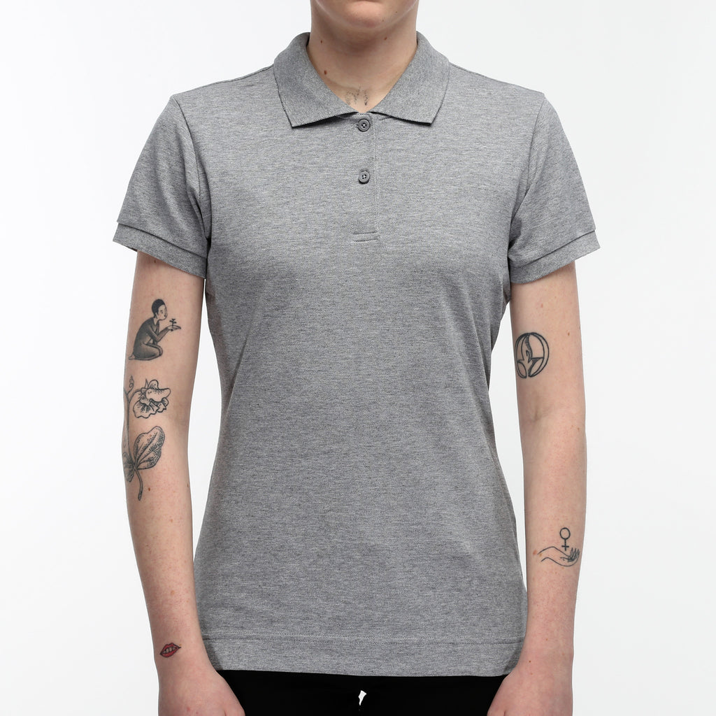 Dickies Womens Short Sleeve Polo - Heather Grey