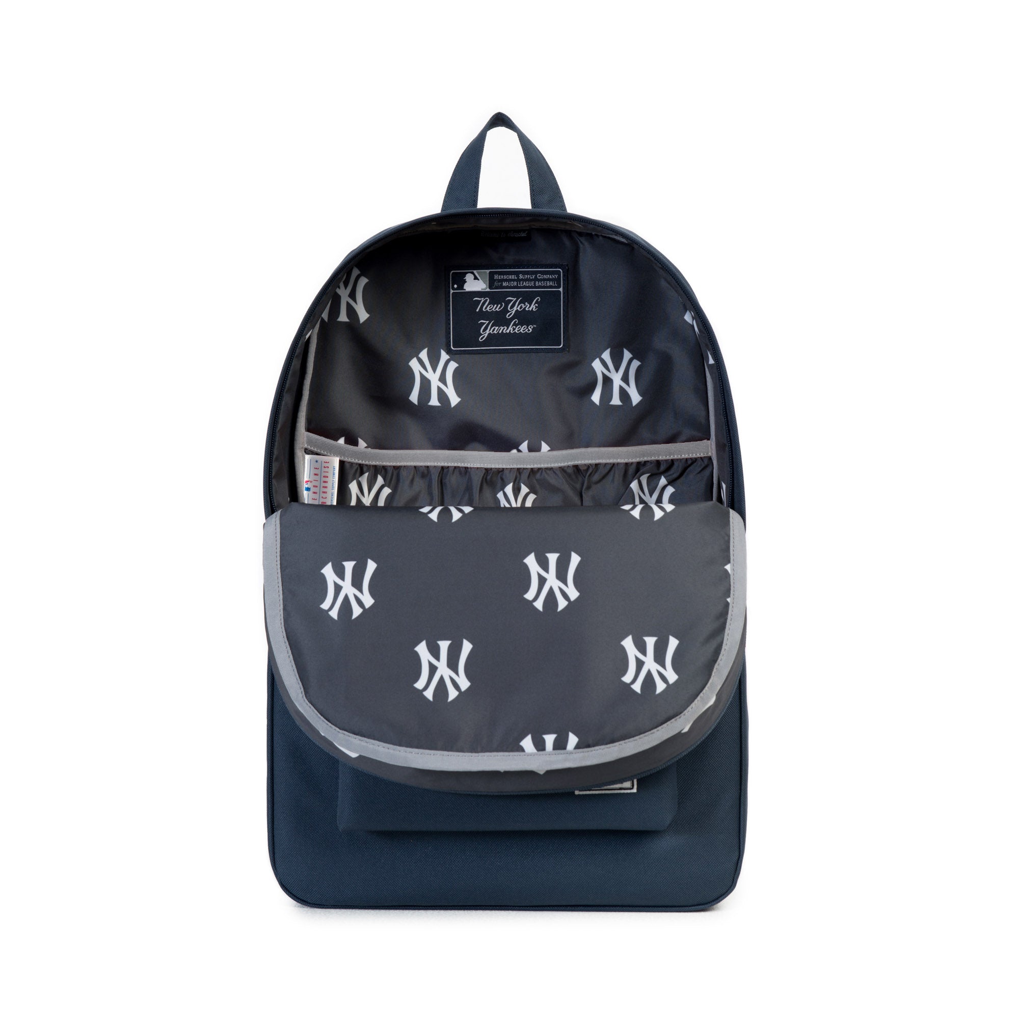 Major League Baseball Original New Yorkes Backpack / Backpack. Black and  white. Double inner pocket.