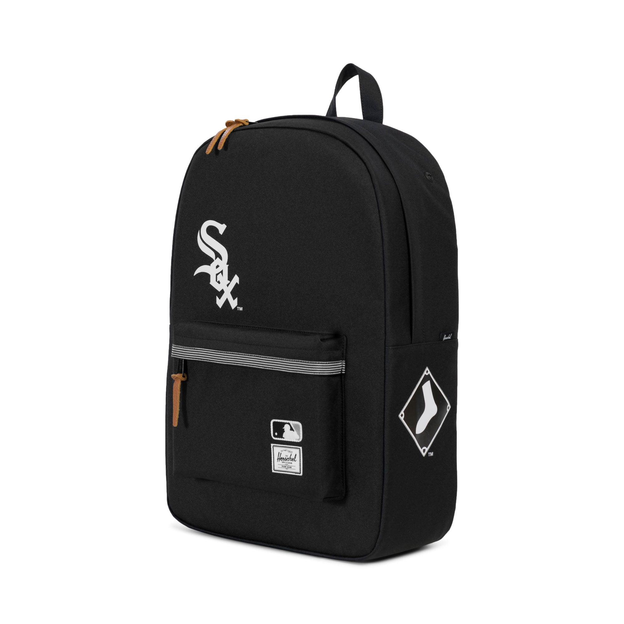 black and white stripe herschel backpacks Herschel x MLB Chicago White Sox Heritage Backpack - Black